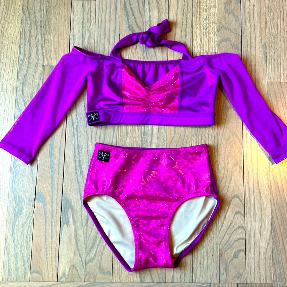 Two Piece Kandi Kouture Dance Set CXL (10-12) NWT
